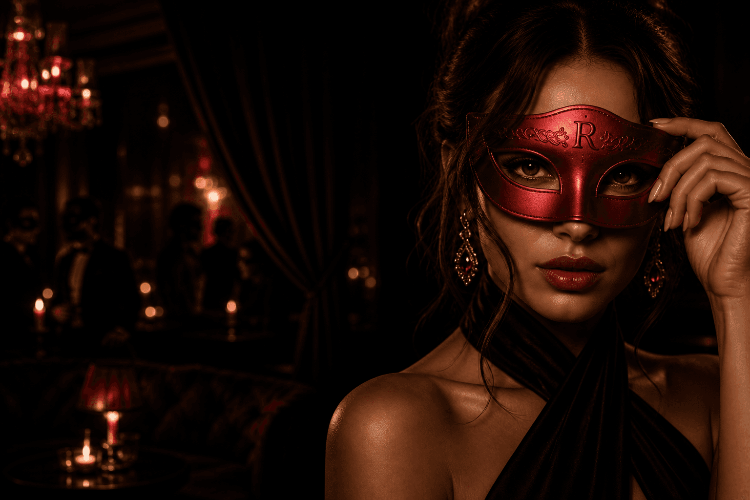 Intriguing silhouette in the Rawn Masquerade